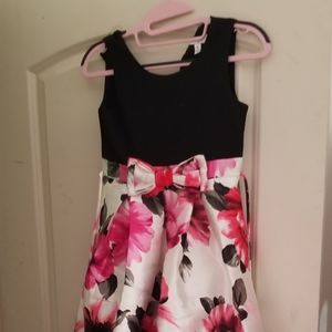 Beautiful floral high low girls dress